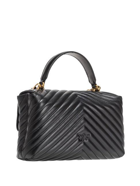 CLASSIC LADY LOVE BAG geanta chevron aur negru-vechi - Genți femei