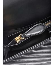 PINKO CLASSIC LADY LOVE BAG geanta chevron aur negru-vechi - Genți femei - 5