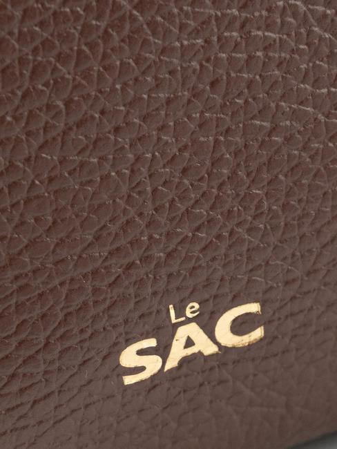 SIMONA Geantă de umăr din piele Tris dollar moca - Genți femei