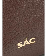 LESAC SIMONA Geantă de umăr din piele Tris dollar moca - Genți femei - 6