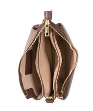 LESAC SIMONA Geantă de umăr din piele Tris dollar moca - Genți femei - 5