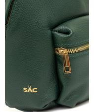 LESAC VANESSA Rucsac din piele Dollar verde inchis - Genți femei - 5