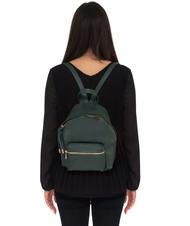 LESAC VANESSA Rucsac din piele Dollar verde inchis - Genți femei - 4