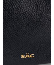 LESAC SIMONA Geantă de umăr din piele Tris dollar albastru de noapte - Genți femei - 6