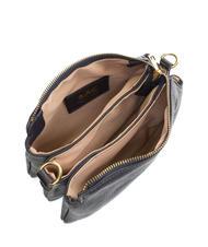 LESAC SIMONA Geantă de umăr din piele Tris dollar albastru de noapte - Genți femei - 7