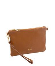 LESAC ROBERTA Pochetă Dollar din piele piele închisă la culoare - Genți femei - 2