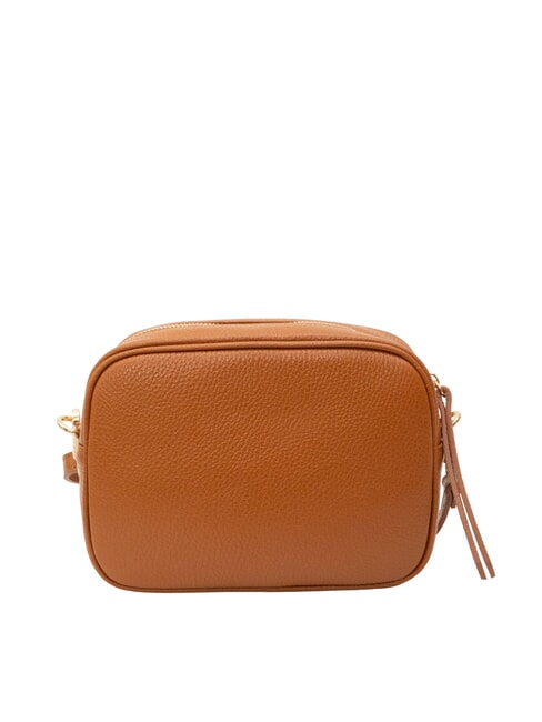 LUCIA Geantă dublă de umăr Dollar din piele piele închisă la culoare - Genți femei