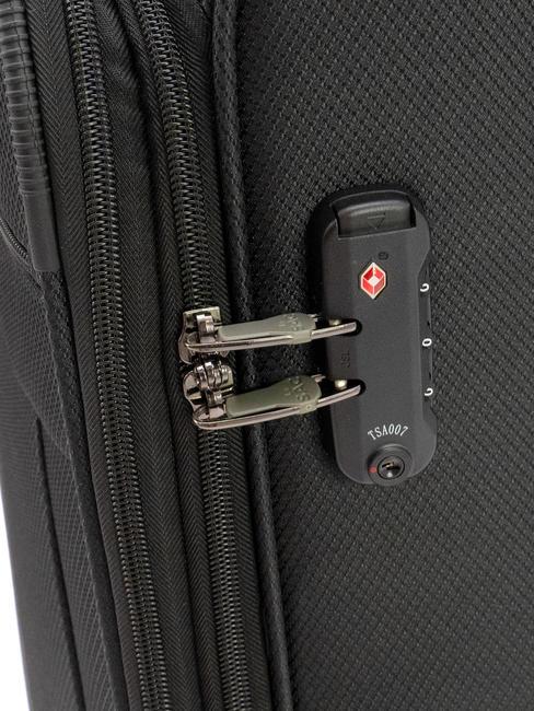 LIGHT FLY Cărucior mediu extensibil negru - Trolere semirigide