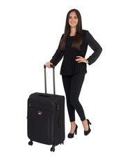 LESAC LIGHT FLY Cărucior mediu extensibil negru - Trolere semirigide - 8