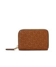 RALPH LAUREN LOGO EMBOSSED Portofel mic din piele cu fermoar lauren tan7 - Portofele femei - 3