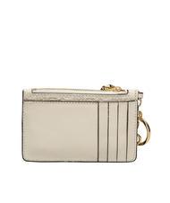 RALPH LAUREN LOGO EMBOSSED Suport card din piele cu breloc vanilie6 - Portofele femei - 2