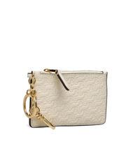 RALPH LAUREN LOGO EMBOSSED Suport card din piele cu breloc vanilie6 - Portofele femei - 3