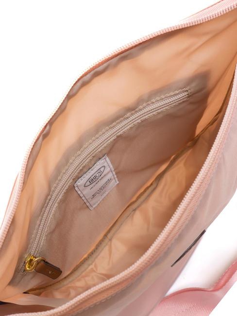 X-COLLECTION Geantă semilună mică Trandafir - Genți femei