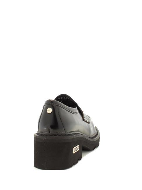GRACE 3923 Pantofi mocasini din piele negru - Pantofi femei