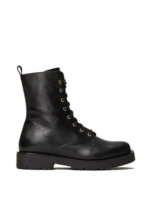 URBAN Cizme de lupta din piele negru - Pantofi femei