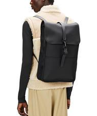 RAINS BACKPACK Rucsac impermeabil negru - Rucsacuri pentru școală și timp liber - 4