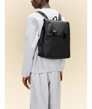 RAINS MSN BAG Rucsac City impermeabil negru - Rucsacuri pentru școală și timp liber - 4