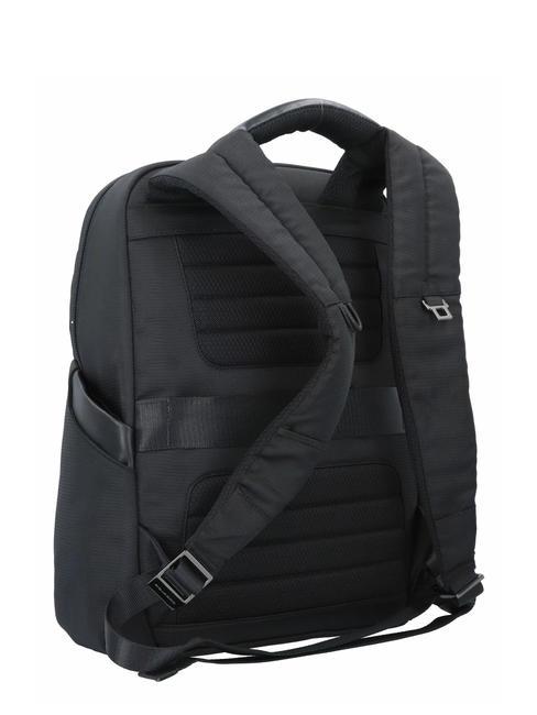 WALLABY Rucsac din piele și material textil, suport pentru pc de 14". negru - Rucsacuri pentru laptop