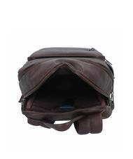 PIQUADRO RHINO Rucsac din piele pentru pc de 14". MORO - Rucsacuri pentru laptop - 5