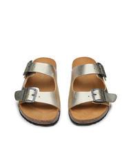 DOCKSTEPS VEGA  Sandală din piele laminată cu două catarame platină - Pantofi femei - 3