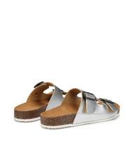 DOCKSTEPS VEGA  Sandale din piele laminată cu două catarame argint - Pantofi femei - 4