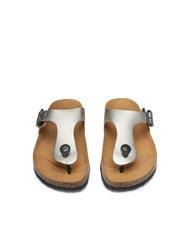 DOCKSTEPS VEGA 2290 Sandale flip flop din piele laminată platină - Pantofi femei - 3