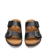 DOCKSTEPS VEGA 2286 Sandale din piele cu catarama dubla negru - Pantofi bărbați - 3