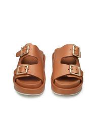 DOCKSTEPS CATALINA Sandale cu papuci &icirc;nalți din piele coniac - Pantofi femei - 3