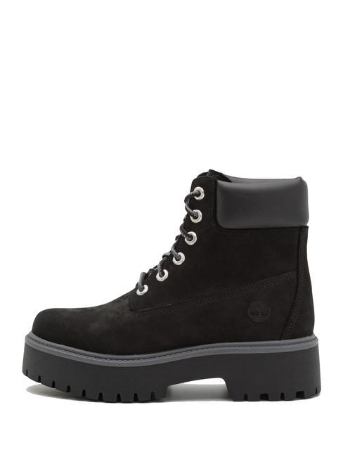 STONE STREET PLATFORM WP Botine din piele impermeabila Jetblack - Pantofi femei
