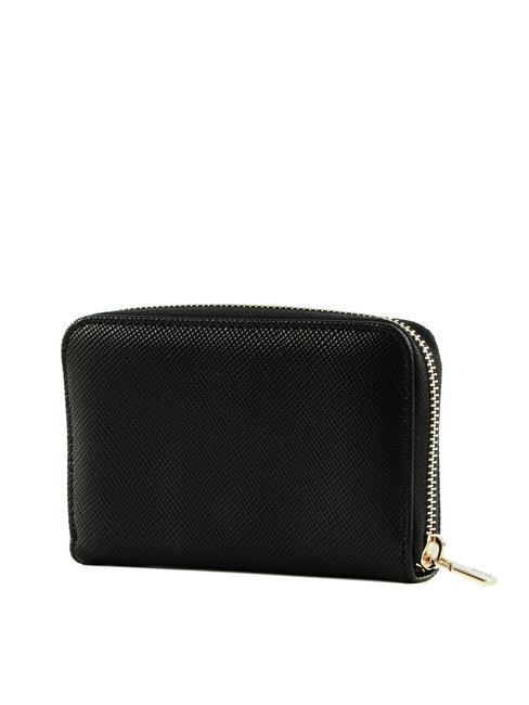 LAUREL Portofel mediu cu fermoar BLACK - Portofele femei