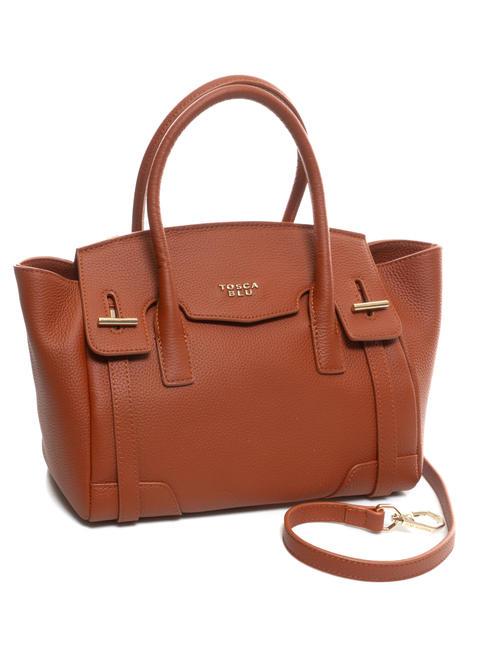 MERINGA Geanta de mana, cu bareta de umar cărămidă - Genți femei