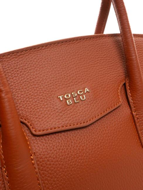 MERINGA Geanta de mana, cu bareta de umar cărămidă - Genți femei