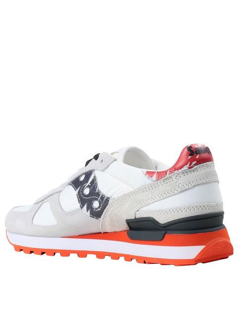 SHADOW ORIGINAL Tenisi din piele intoarsa alb negru - Pantofi bărbați