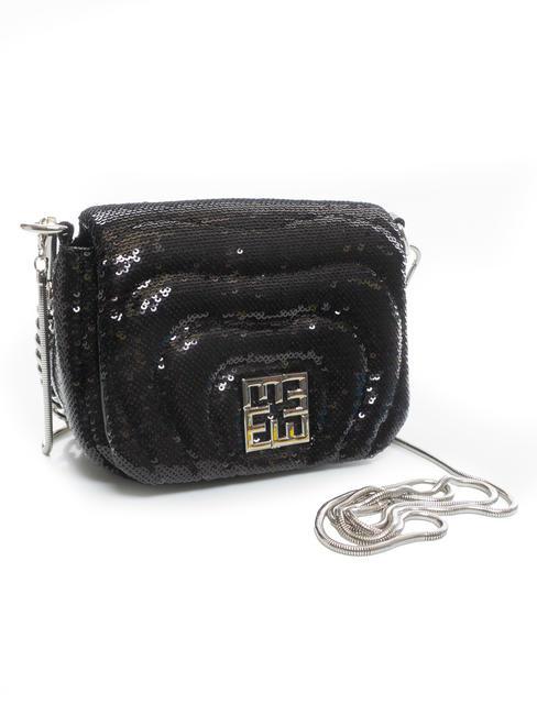 PAOLA SEQUIN Micro Geanta de umar negru - Genți femei