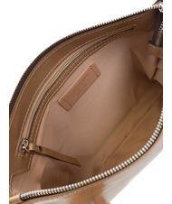GIANNI CHIARINI CLUTCH Geanta cu bareta de umar, din piele camee - Genți femei - 5