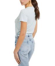 GUESS PALM Tricou din bumbac cu decolteu - tricou