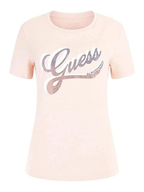 SHADED Tricou din bumbac cu decolteu roz calm - tricou