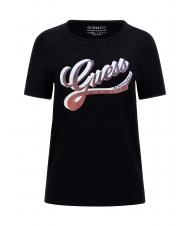 GUESS SHADED Tricou din bumbac cu decolteu jetbla - tricou - 4