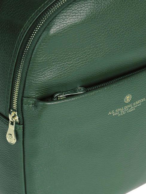 TIFFANY Rucsac mic din piele verde inchis - Genți femei