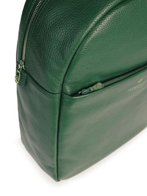 TIFFANY Rucsac din piele pentru laptop verde inchis - Genți femei