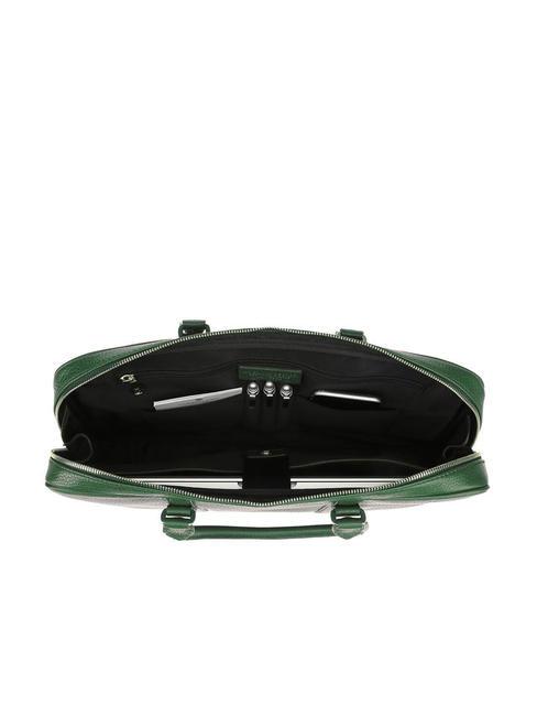 TIFFANY Servieta din piele pentru laptop de 15". verde inchis - Serviete birou