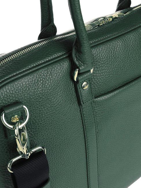 TIFFANY Servietă din piele pentru suport pentru computer de 14". verde inchis - Serviete birou