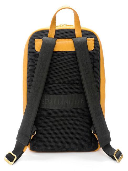 TIFFANY JANE Rucsac din piele pentru calculator de 15,6". muştar - Rucsacuri pentru laptop