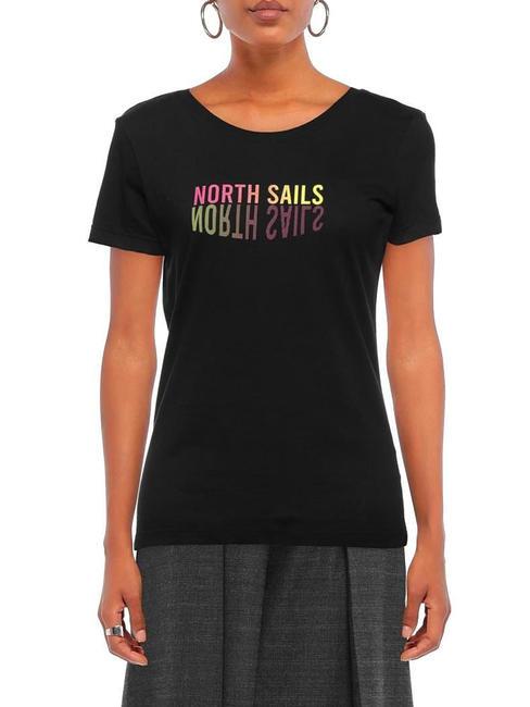 LOGO MIRROR Tricou din bumbac negru - tricou