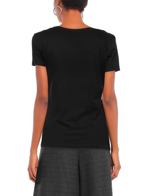 LOGO MIRROR Tricou din bumbac negru - tricou