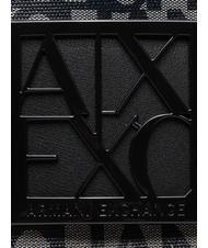 ARMANI EXCHANGE LOGO ALL OVER Geanta de mana cu curea de umar bej/negru - Genți femei - 4