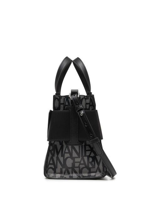 LOGO ALL OVER Geantă mică cu curea de umăr bej/negru - Genți femei