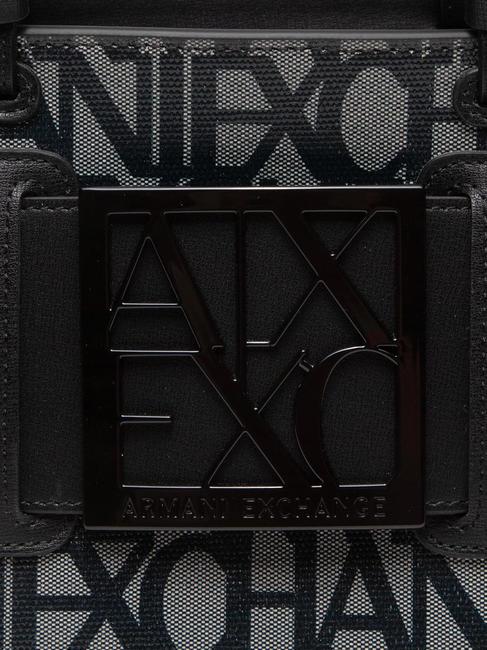 LOGO ALL OVER Geantă mică cu curea de umăr bej/negru - Genți femei