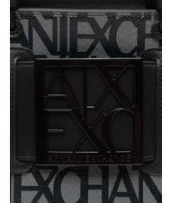 ARMANI EXCHANGE LOGO ALL OVER Geantă mică cu curea de umăr bej/negru - Genți femei - 4