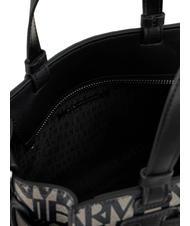 ARMANI EXCHANGE LOGO ALL OVER Geantă mică cu curea de umăr bej/negru - Genți femei - 6